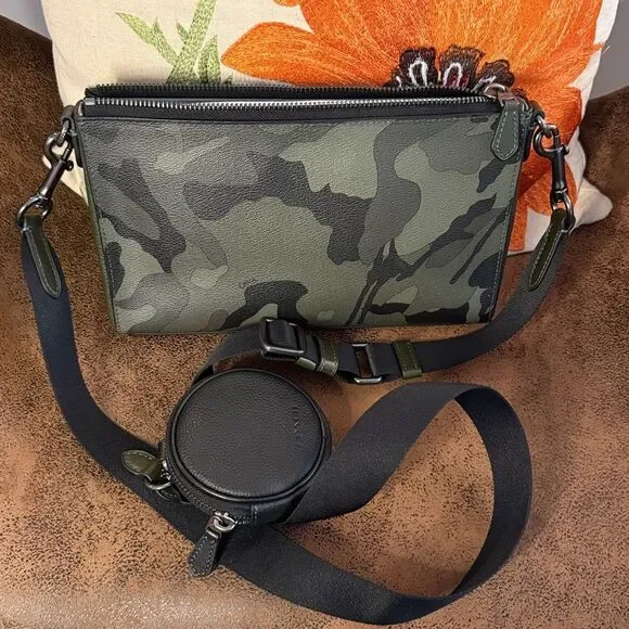 Coach Camo Holden Crossbody C9972 2022 Multi Pouch Convertible Unisex BNWT $350 - Picture 6 of 12